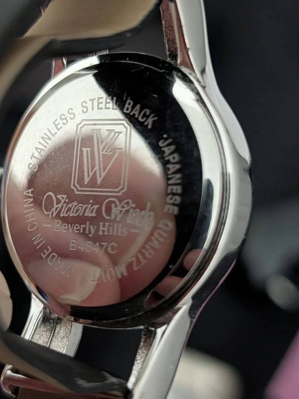 Victoria Wieck Beverly Hills Crystal Pavé Watch Silver Tone B4847C